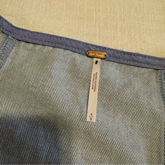 Free People Scout Denim Vest - Picture 2 of 9